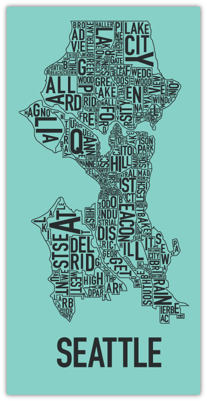 stl blue Ork Posters! Seattle Neighborhood