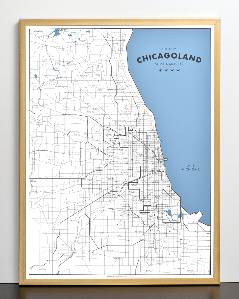Chicagoland Bronze Frame 
