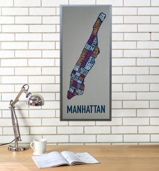 Manhattan Neighborhoods Poster