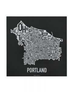 Portland Neighborhoods Map - the hippest poster of Portland in the world!